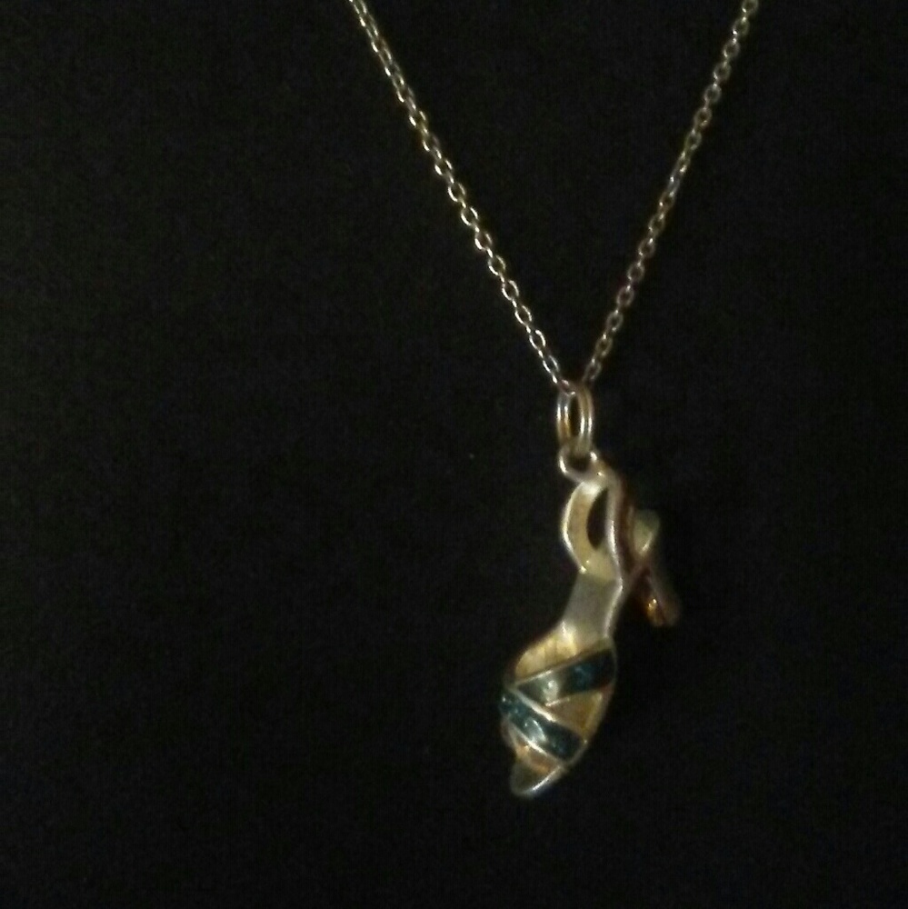 925 high heel necklace