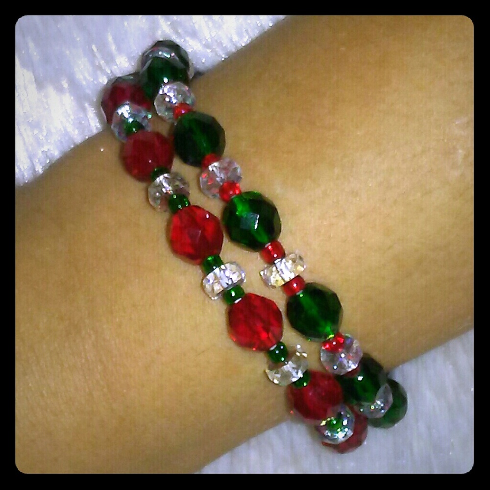 Swarvoski crystal christmas bracelets.