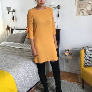 NWT Boohoo Emily Tie Sleeve Shift Dress