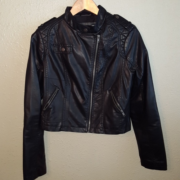 Faux leather biker jacket - Picture 2 of 4