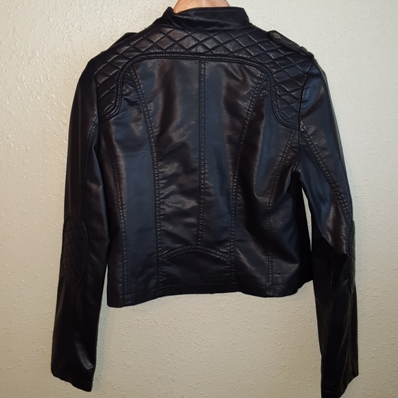 Faux leather biker jacket - Picture 3 of 4