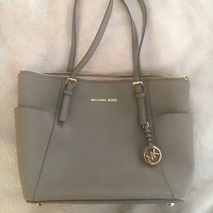 MICHAEL Michael Kors 'Jet Set' Leather Tote
