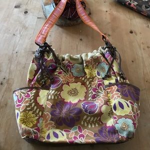 Fossil floral large handbag