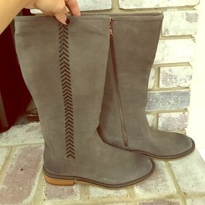 Grey Ugg suede boots