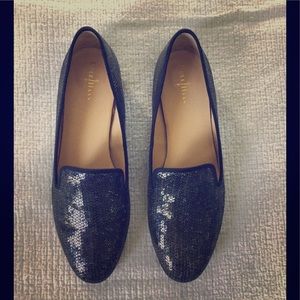 Cole Haan Black Sequin loafers size 9