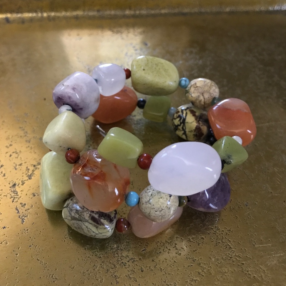 Beautiful stone wrap bracelet