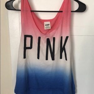 ‼️SOLD‼️Victoria secret pink tie-dye tank top
