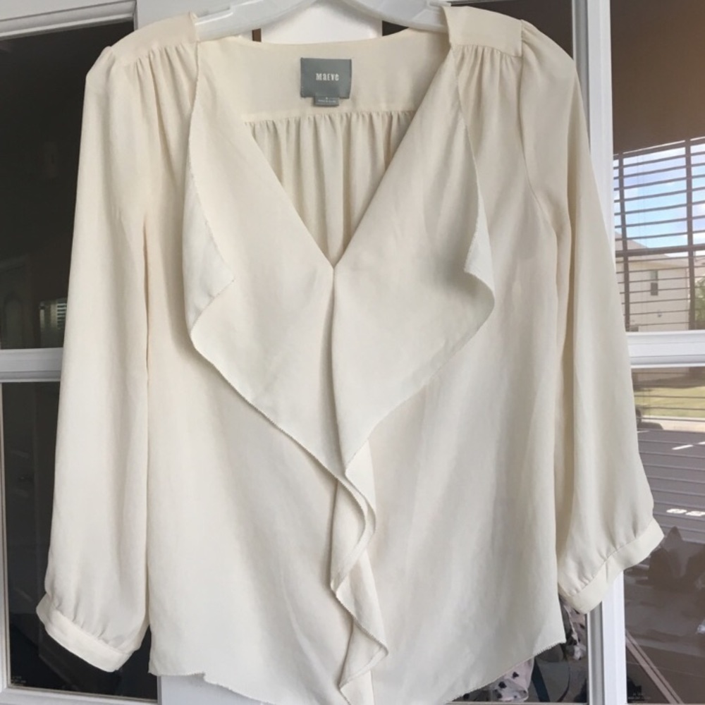 Anthro Maeve Flowy Blouse