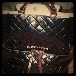 Dooney and Bourke large woven handbag