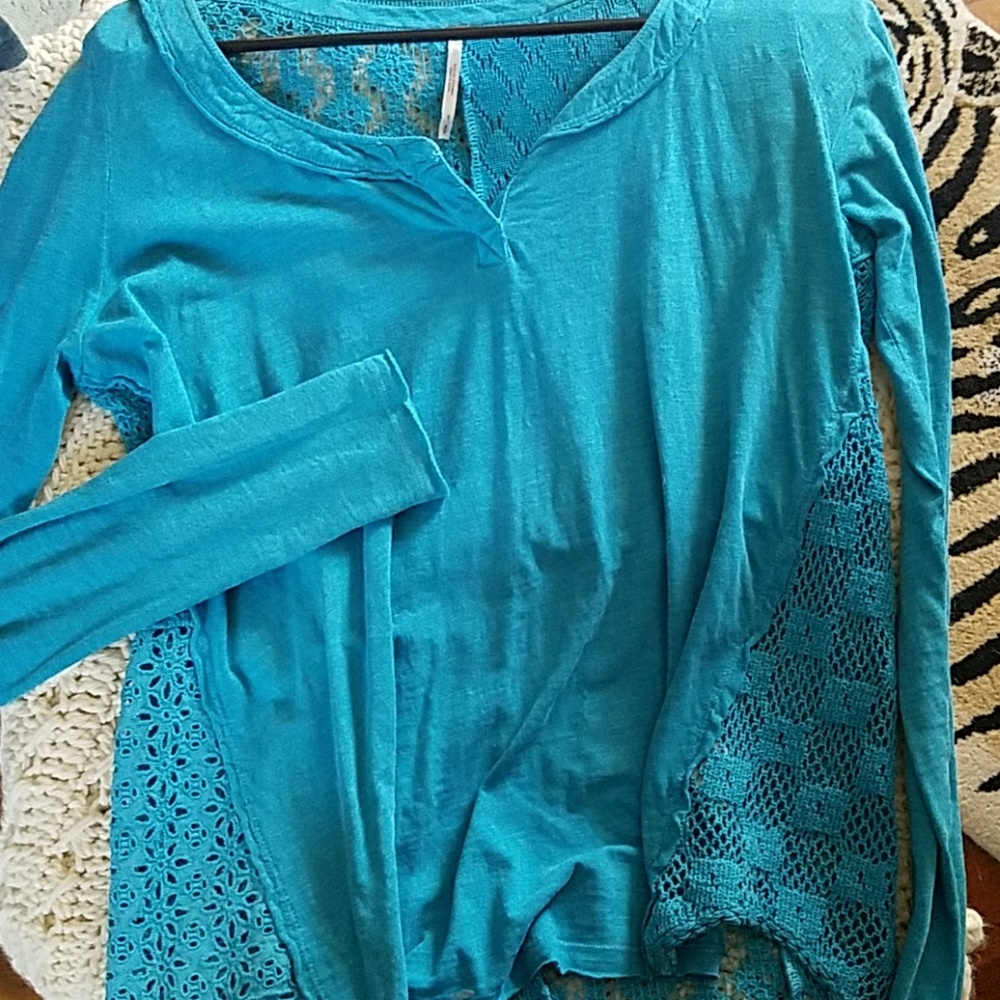 Crochet back free people top
