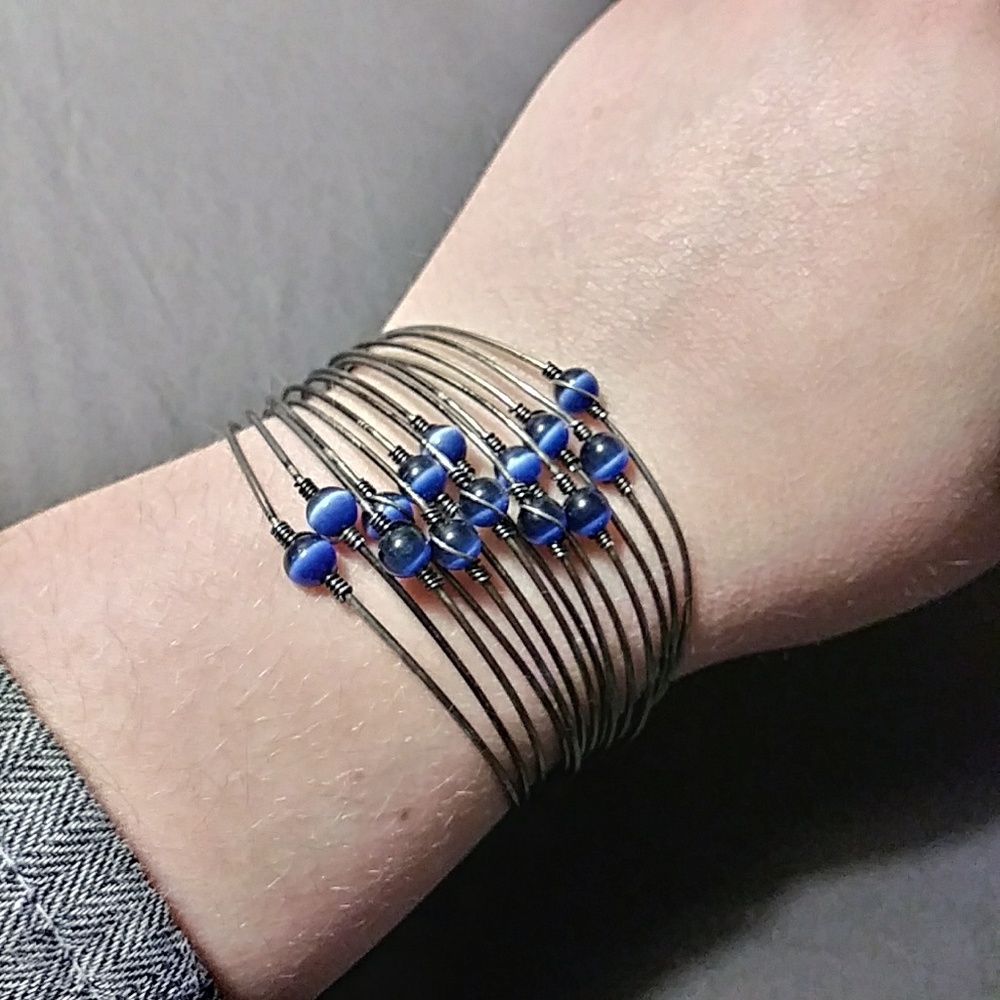 Blue Bead Bracelet