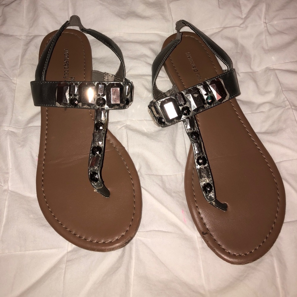 Silver Jewel Sandals