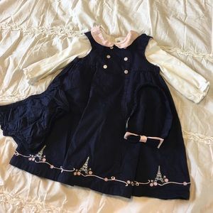 Janie and Jack dress and matching onsie