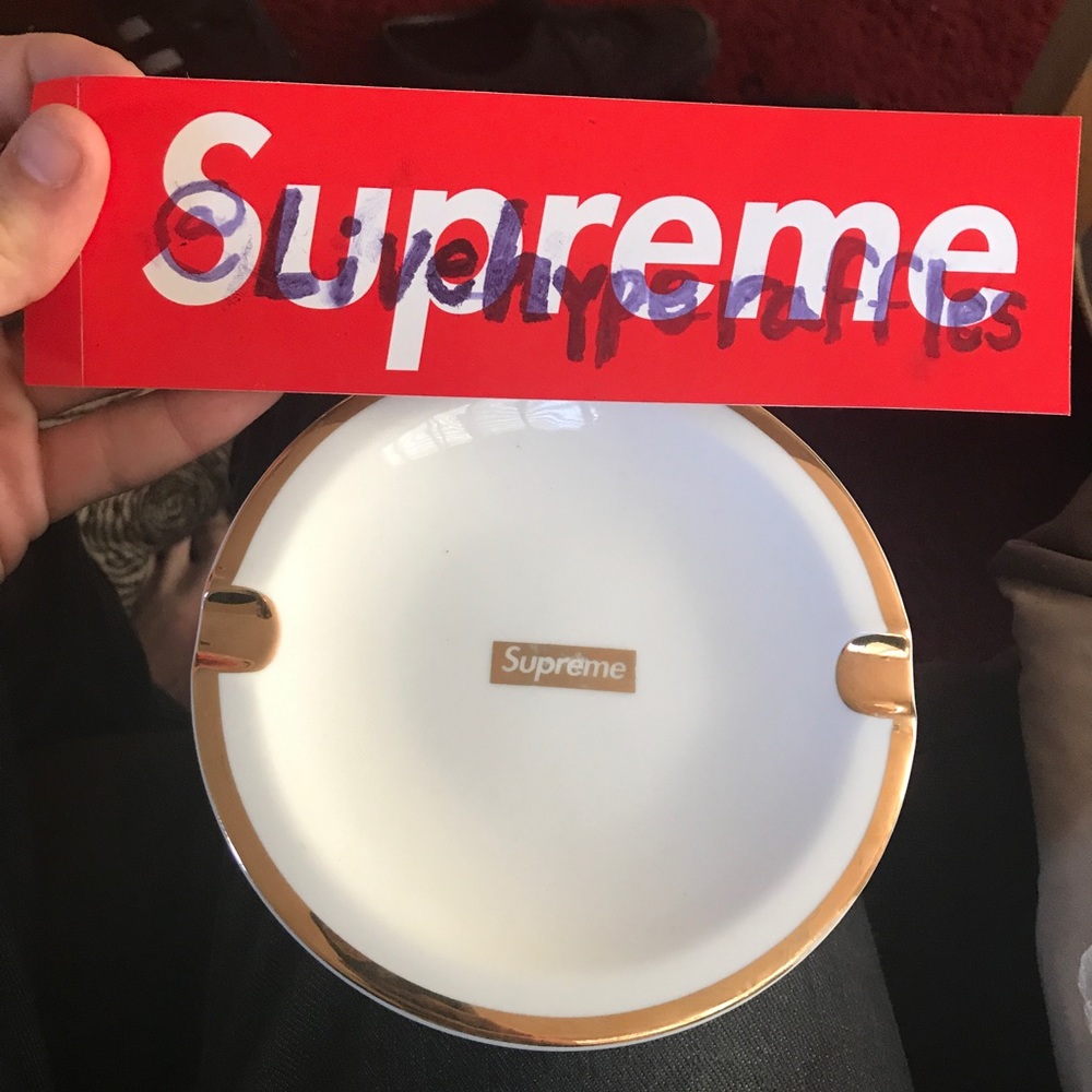 Supreme gold/white ash tray BLACK FRIDAY SALE