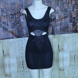 Midriff Black Dress (35% off Christmas Special)