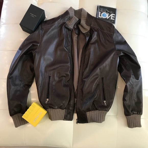 D’ ARIENZO Leather Jacket - Picture 1 of 5