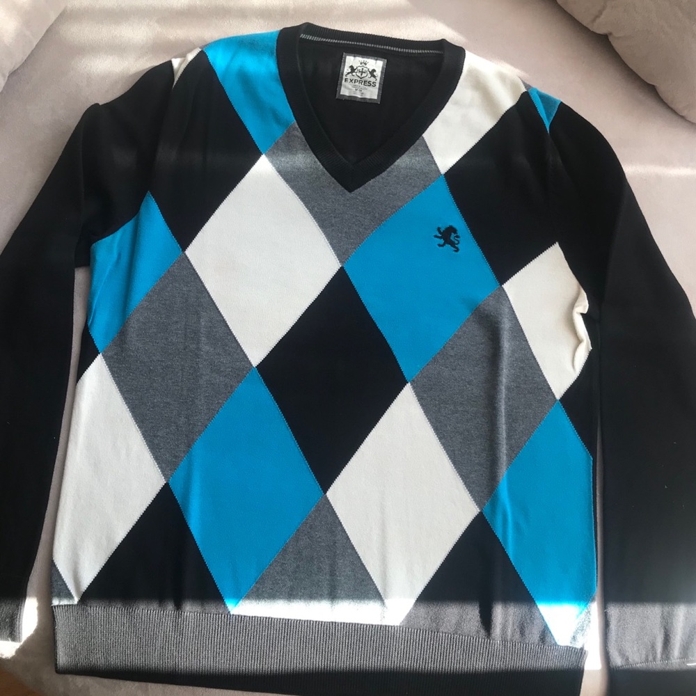 Men’s Express V neck sweater (Mens M )