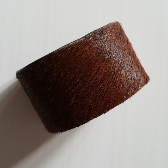 GiGi New York Jewelry - Chocolate Brown Calf Hair Gigi NY Cuff Bracelet GiGi New York Jewelry - Chocolate Brown Calf Hair Gigi NY Cuff Bracelet