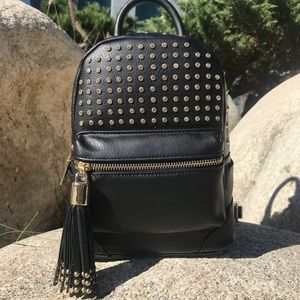 bebe Jett Mini Faux Leather Backpack
