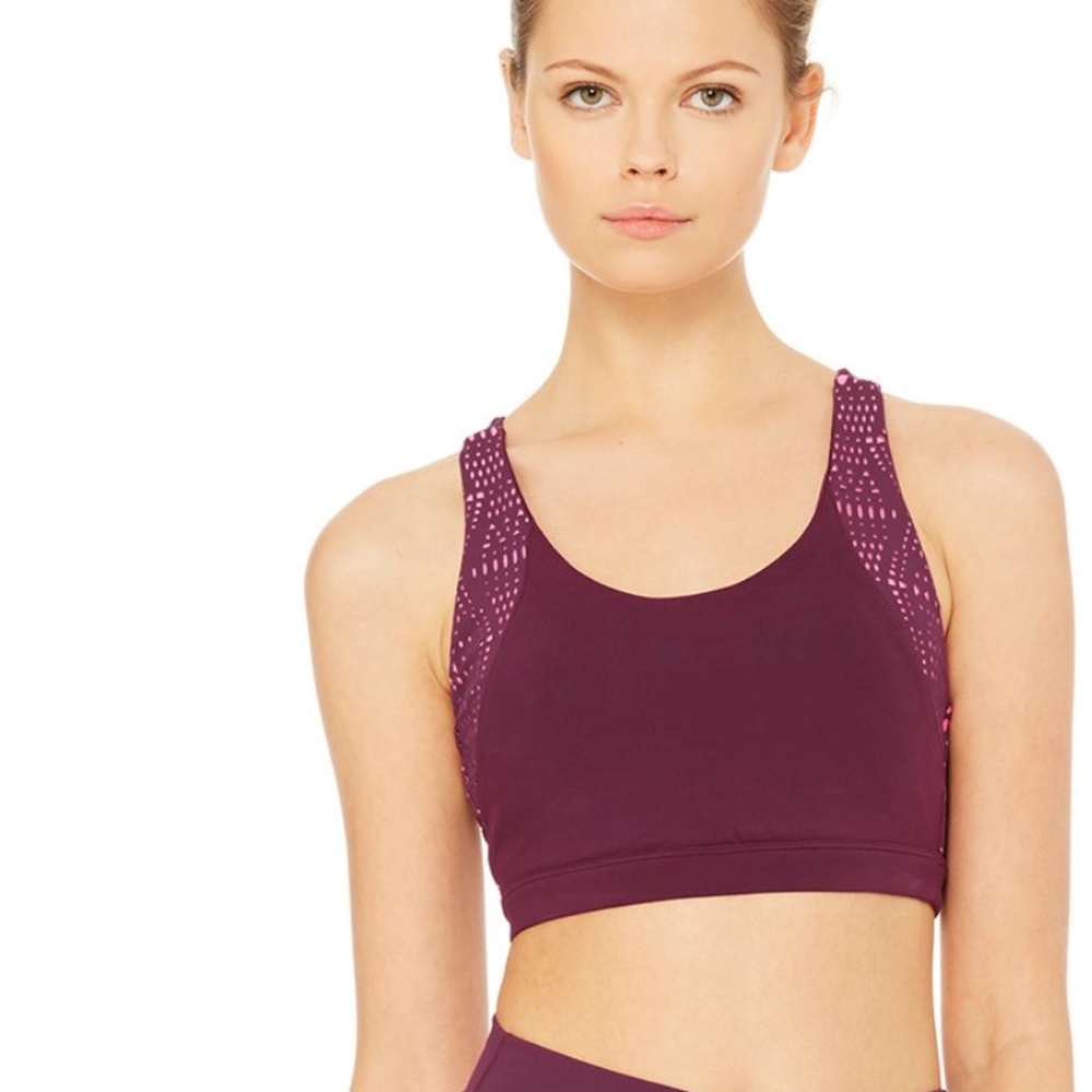 Alo Yoga Pattina Bra Juneberry/Buff