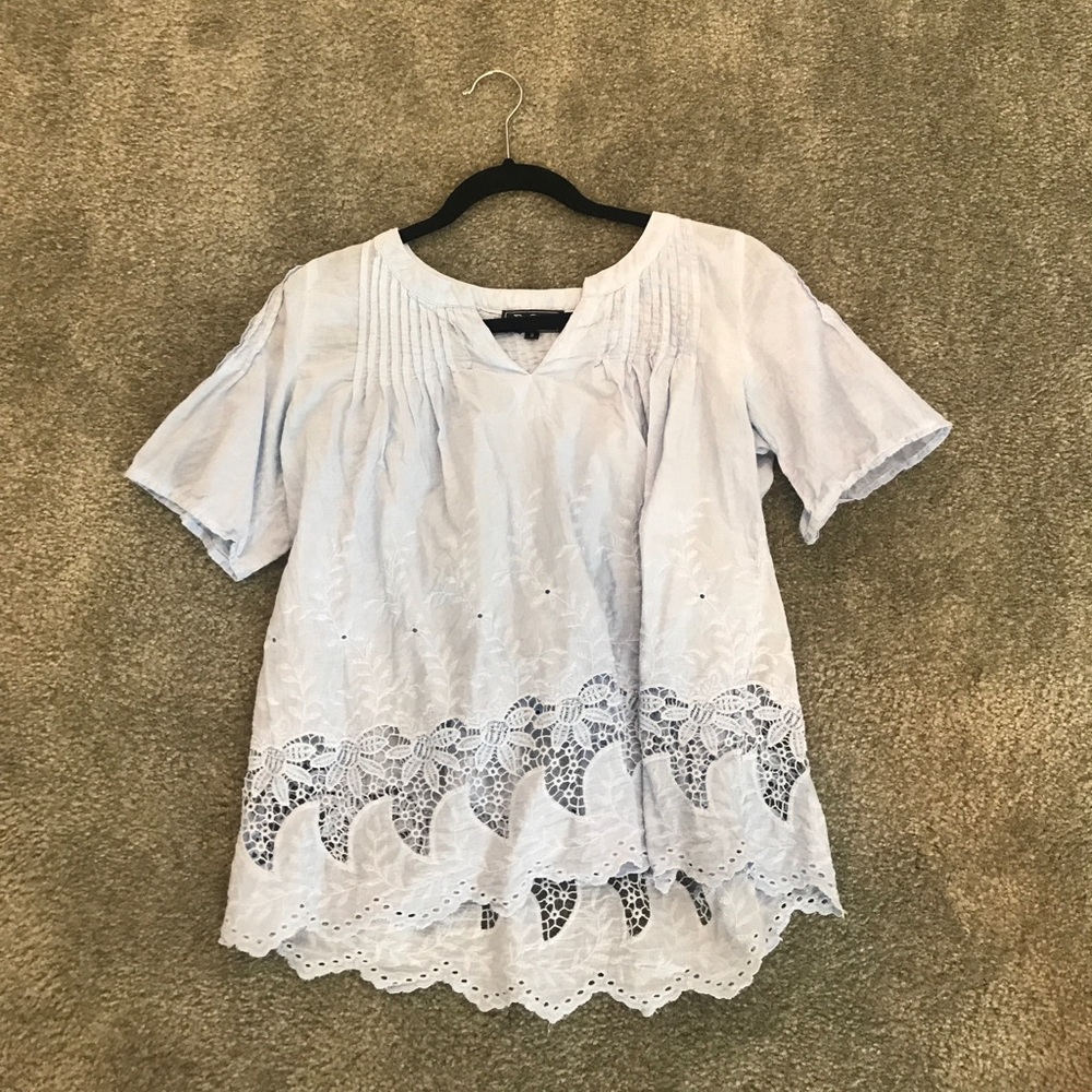 Light blue blouse