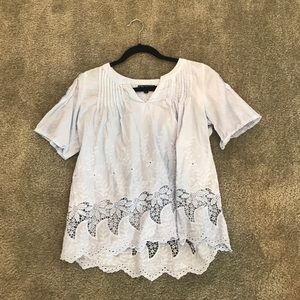 Light blue blouse