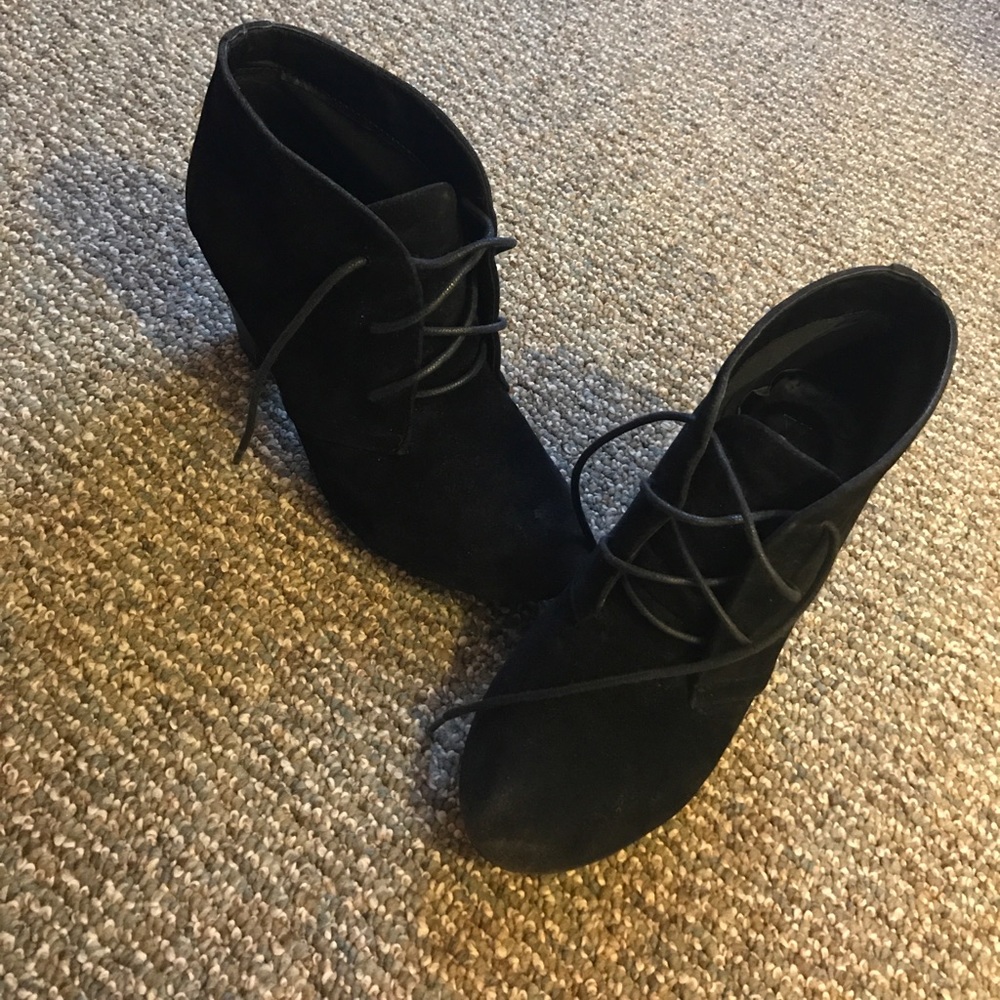 Lace up booties