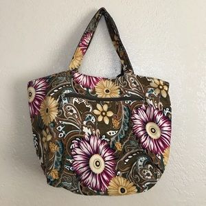 Vintage Floral Print Bag