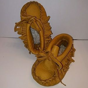Leather baby moccasins