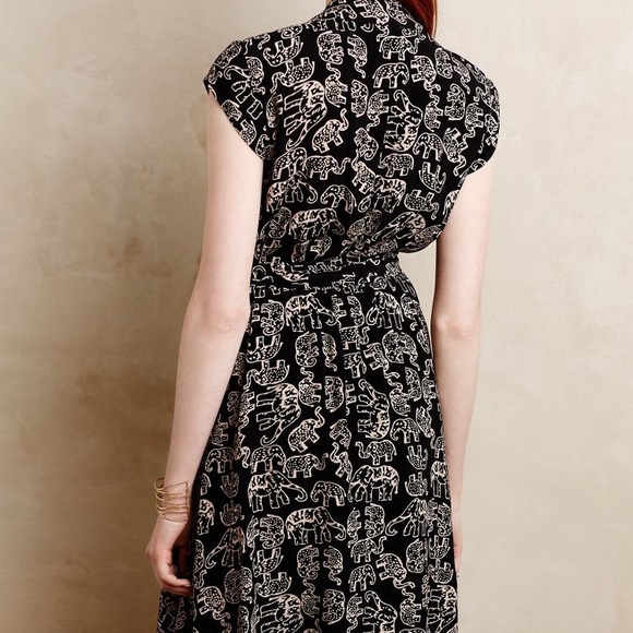 Anthropologie Maeve Elephant Noronha Wrap Dress - Picture 3 of 5