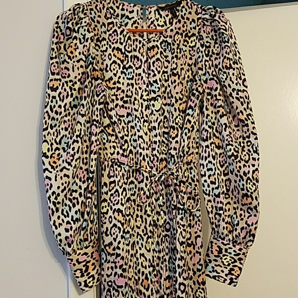 Bcbg Colorful Leopard Dress