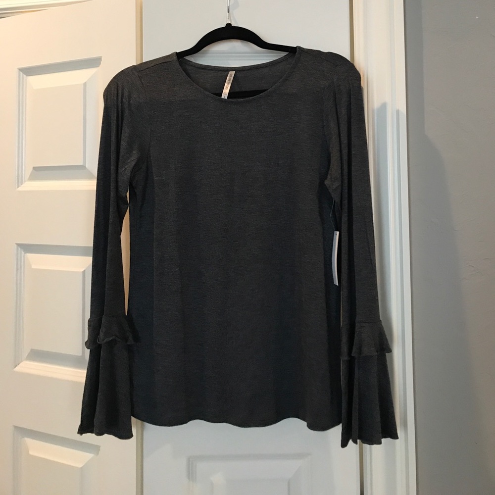 Bew With Tags Bell Sleeve Top