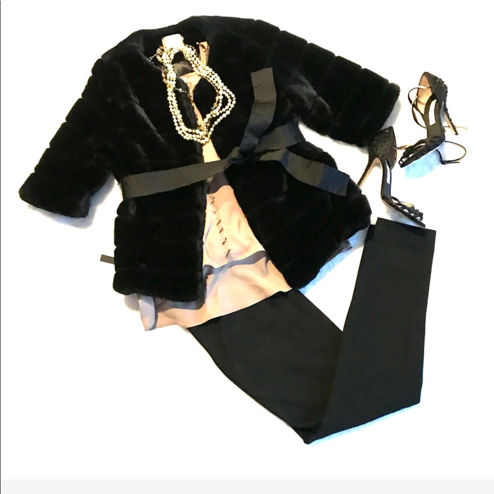 Women’s Faux fur jacket black M