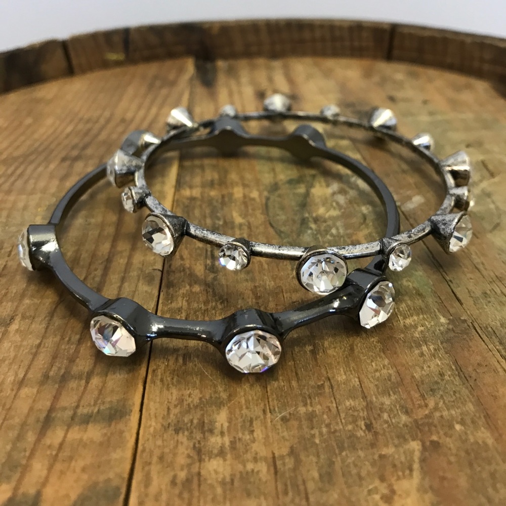 Distressed Elevated Rhinestone Bracelet(s) - Picture 2 of 8