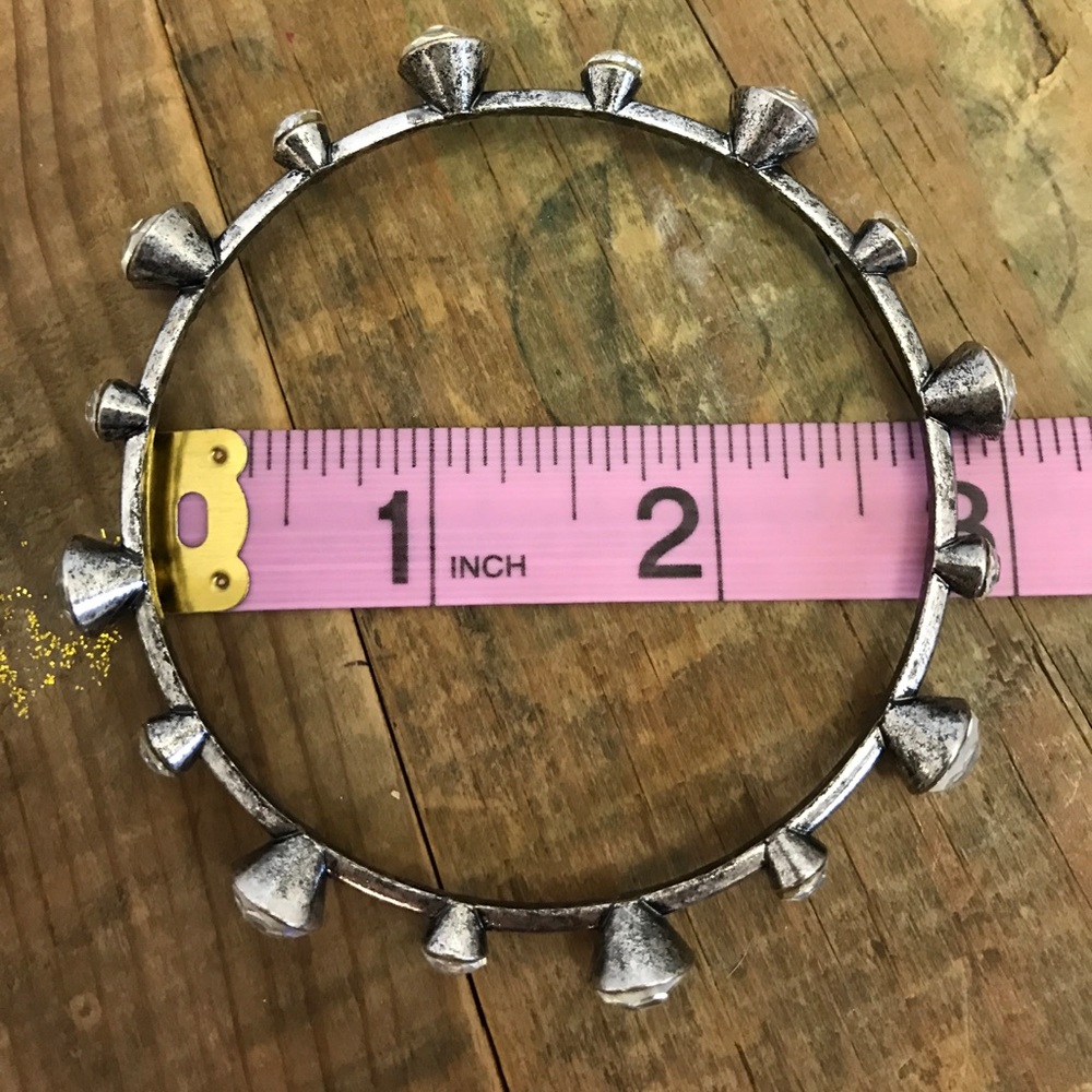 Distressed Elevated Rhinestone Bracelet(s) - Picture 8 of 8