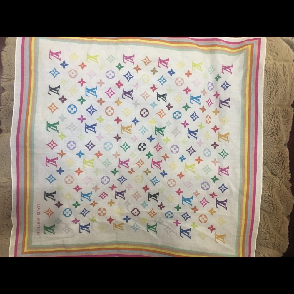Multi color Monogram Louis Vuitton scarf
