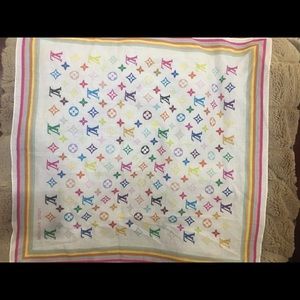 Multi color Monogram Louis Vuitton scarf