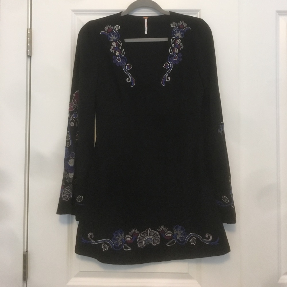 Black free people mini dress