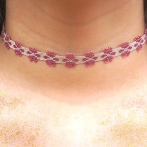 Flower Choker Necklace