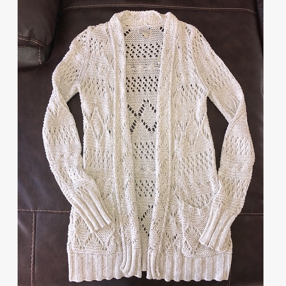 lucky brand crochet sweater