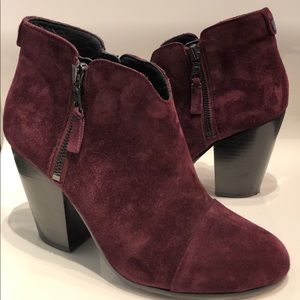 Rag and Bone Margot booties in Burgundy size US 7