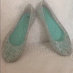 CINDERELLA JELLY SLIP ONS.