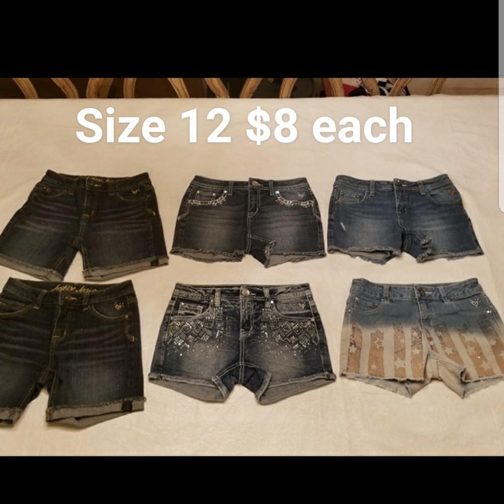 Girls/Teen JUSTICE Size 12 Jean Shorts