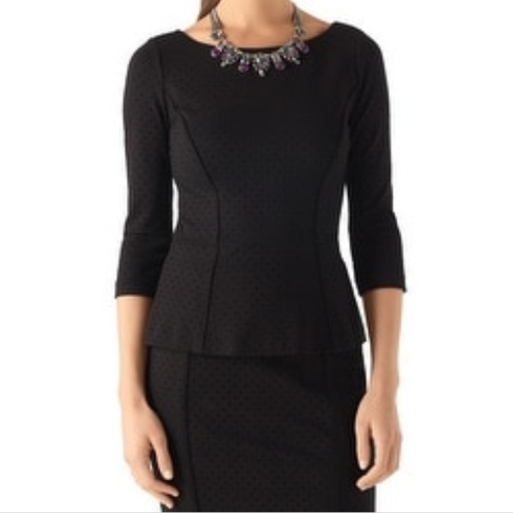 NWT White House Black Market Peplum Top/Skirt