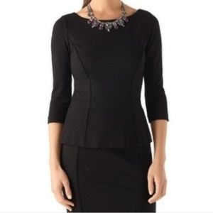 NWT White House Black Market Peplum Top/Skirt