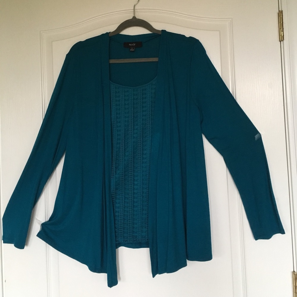 Lined sweater
