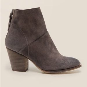 NEW Chinese Laundry Grey Kind Heart Suede Booties