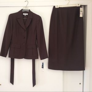 Suit two piece jacket and skirt
