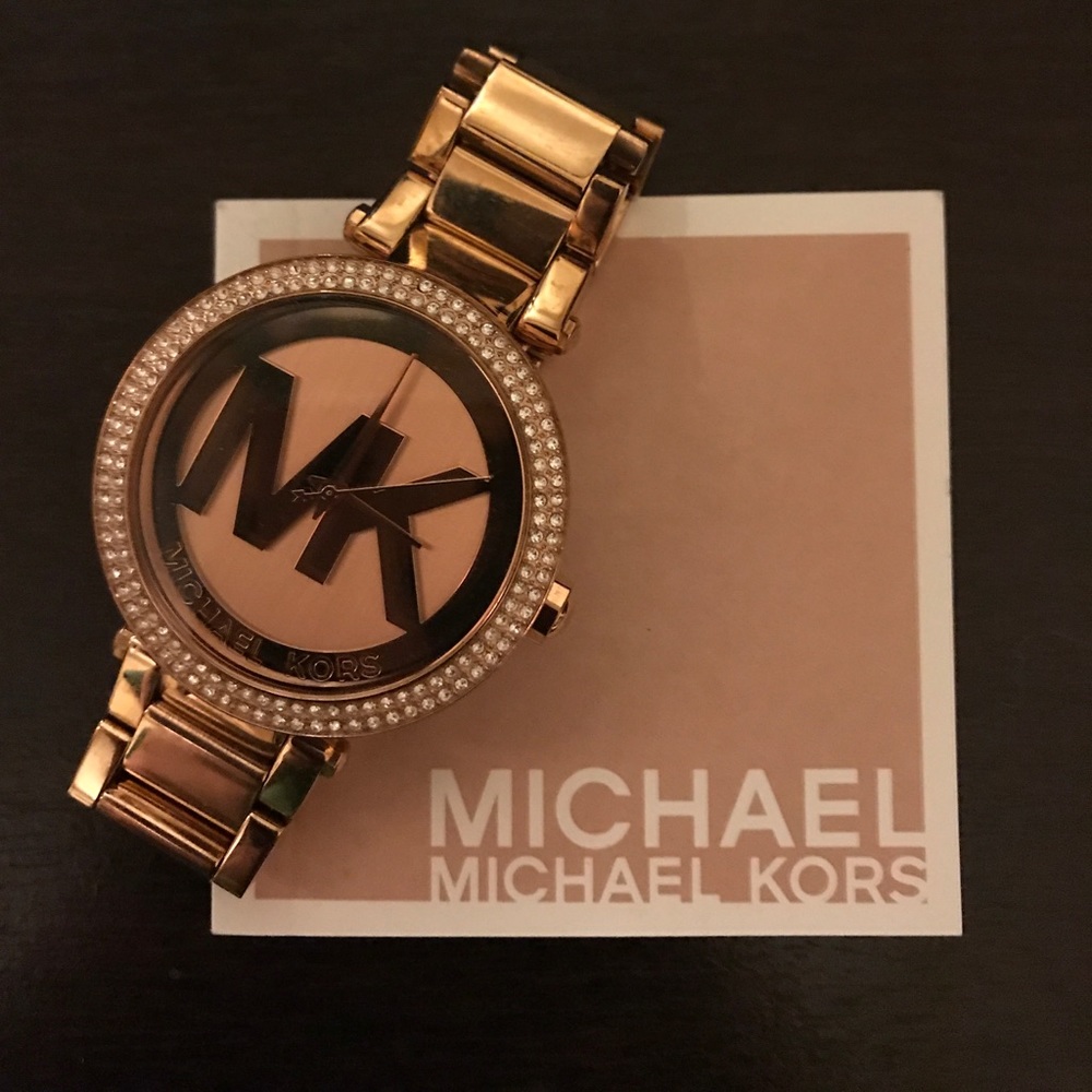 Authentic Micheal Kors Rose Gold Watch