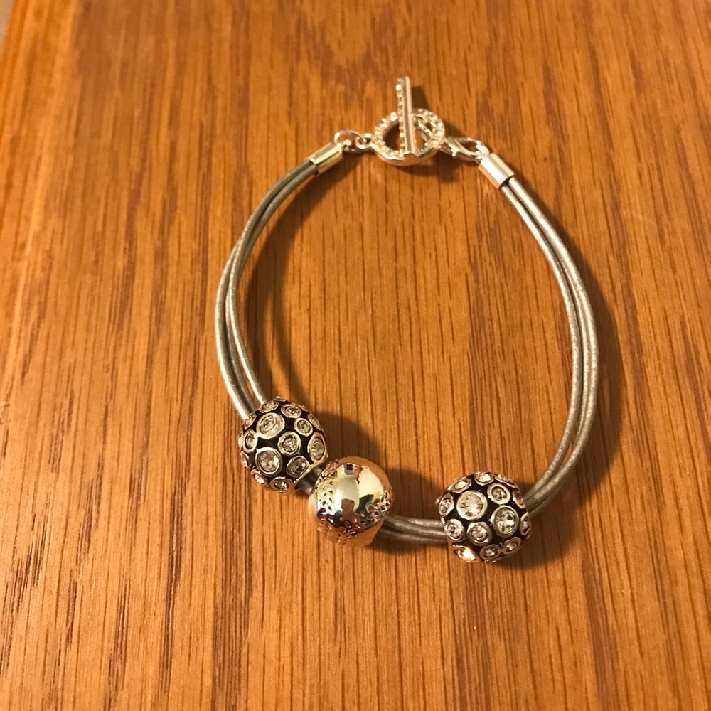 DaVinci ⚾️ Toggle Bracelet with Baseball Charm.